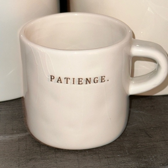 MISPRINT Rare Rae Dunn Magenta Patience Coffee/Tea Mug Cup Misspelled Patienge - Picture 5 of 15
